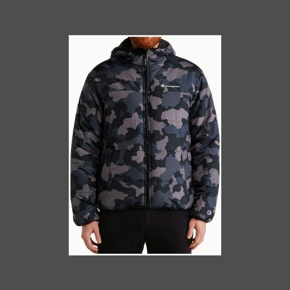 CHAMPION CAMO PUFFER JACKET. - Picture 3 of 4